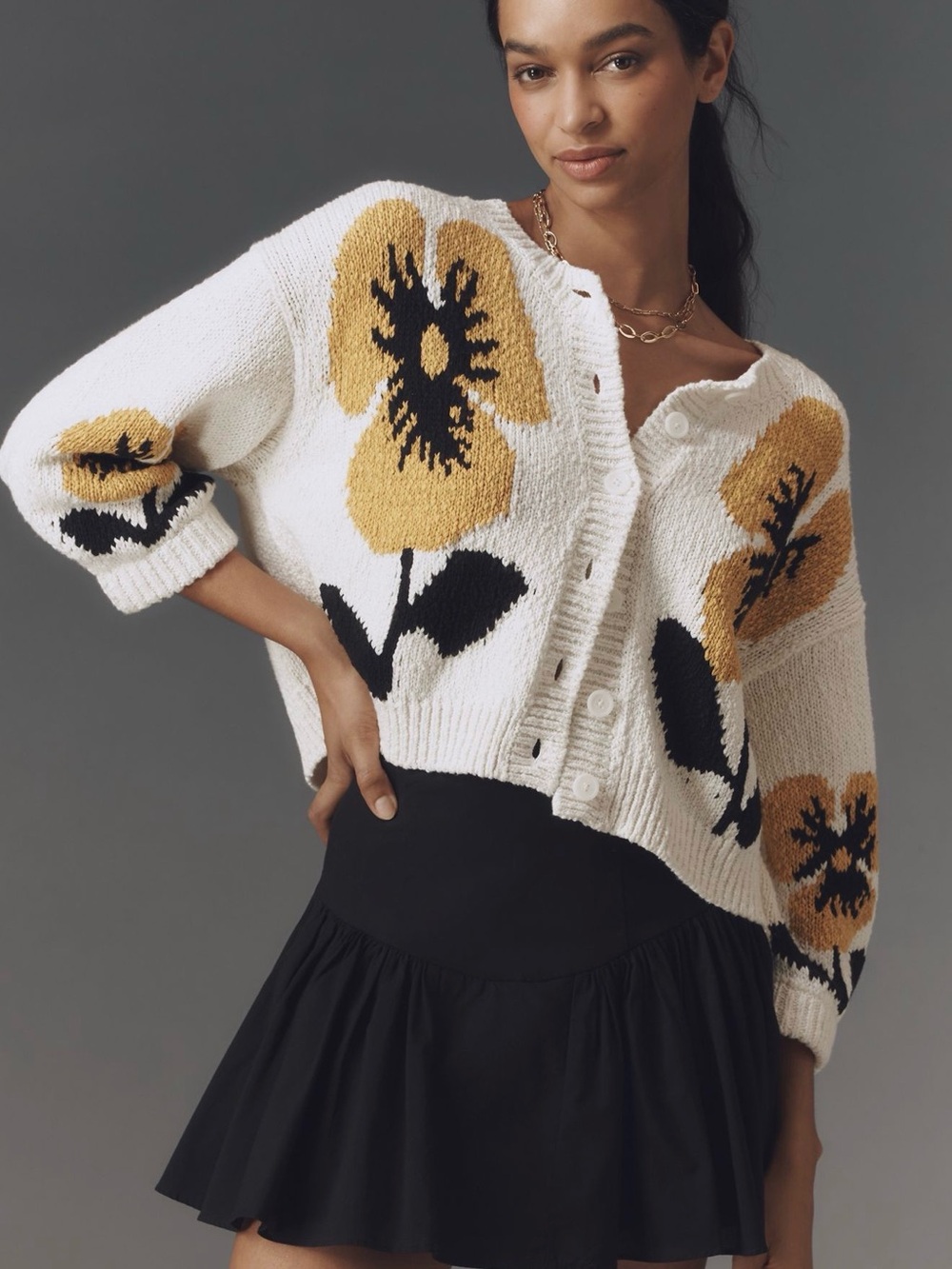 Maeve Elbow sleeve Cardigan Sweater - Anthropologie
